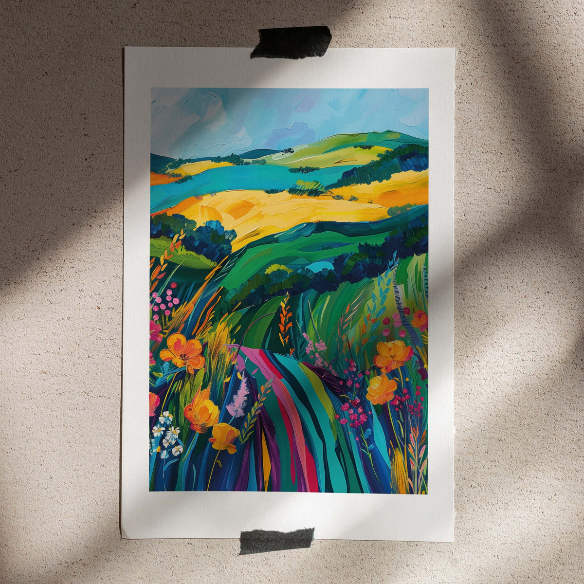 Poster Colorful field