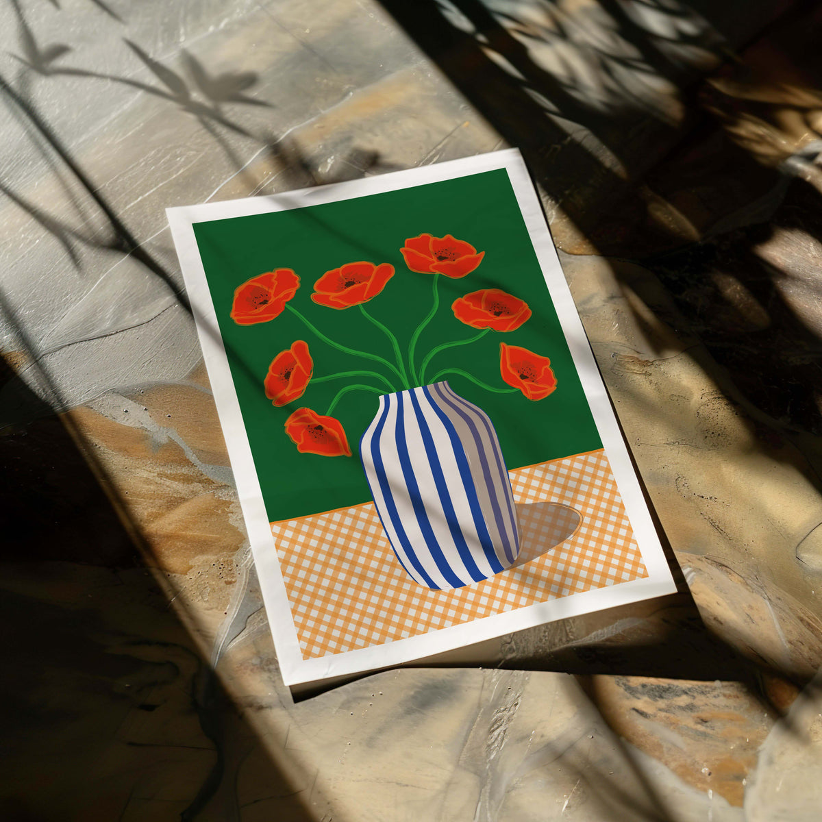 Poster Poppies Red