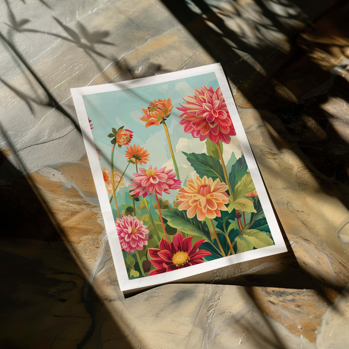 Poster Dahlia Garden