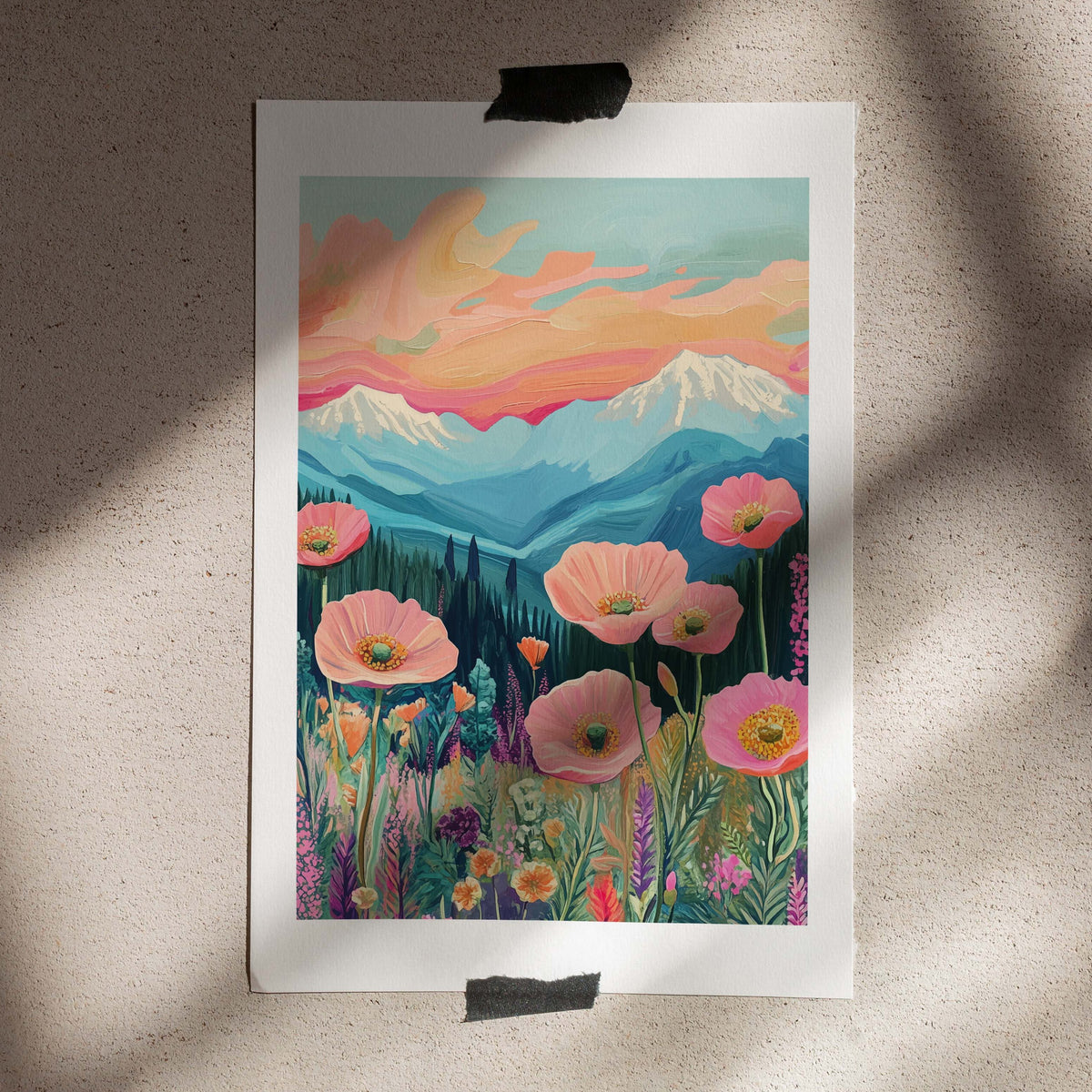 Poster Summer in the Mountains
