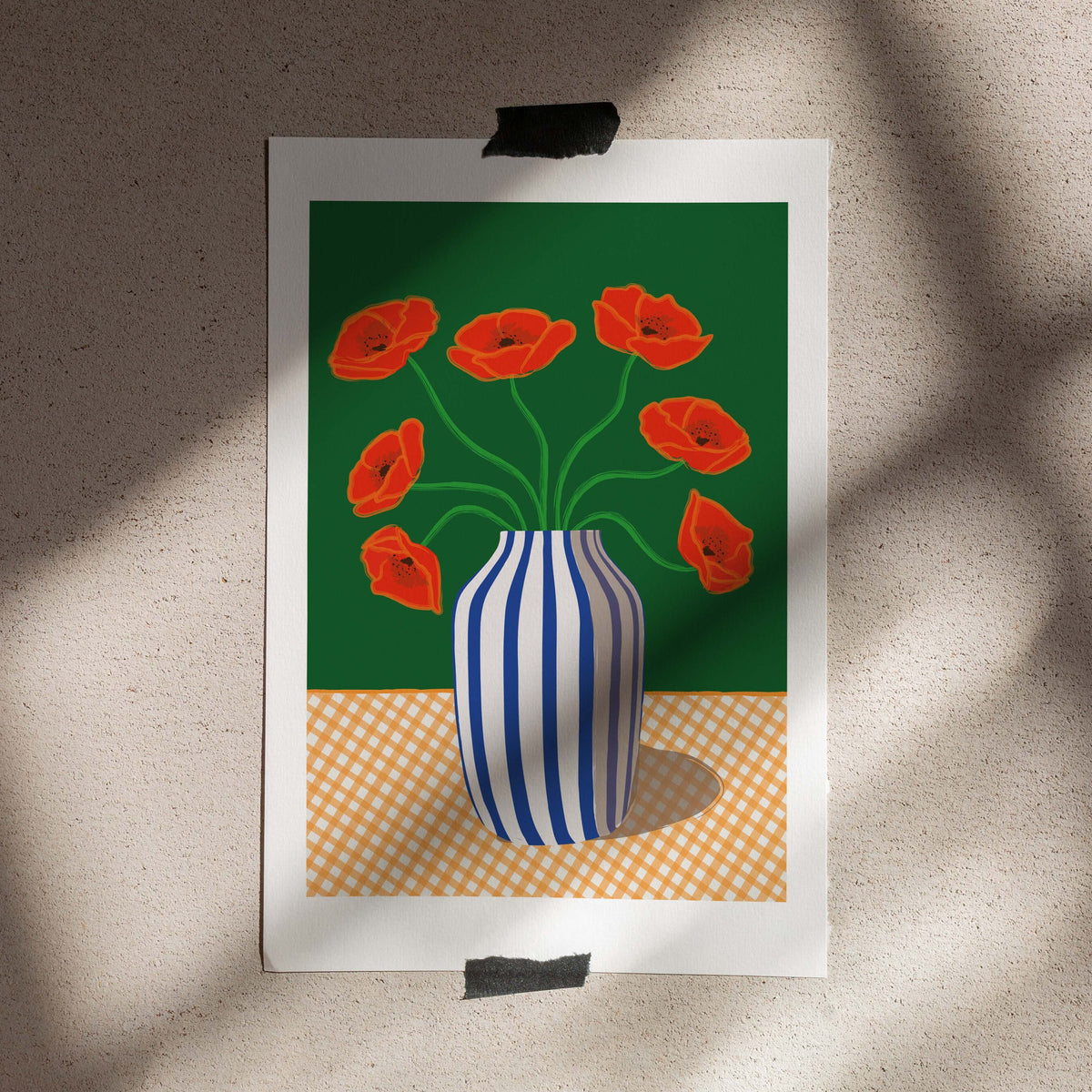 Poster Poppies Red