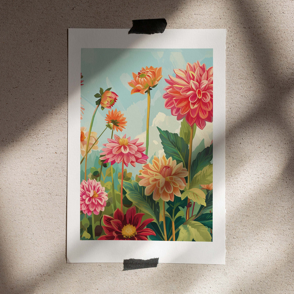 Poster Dahlia Garden